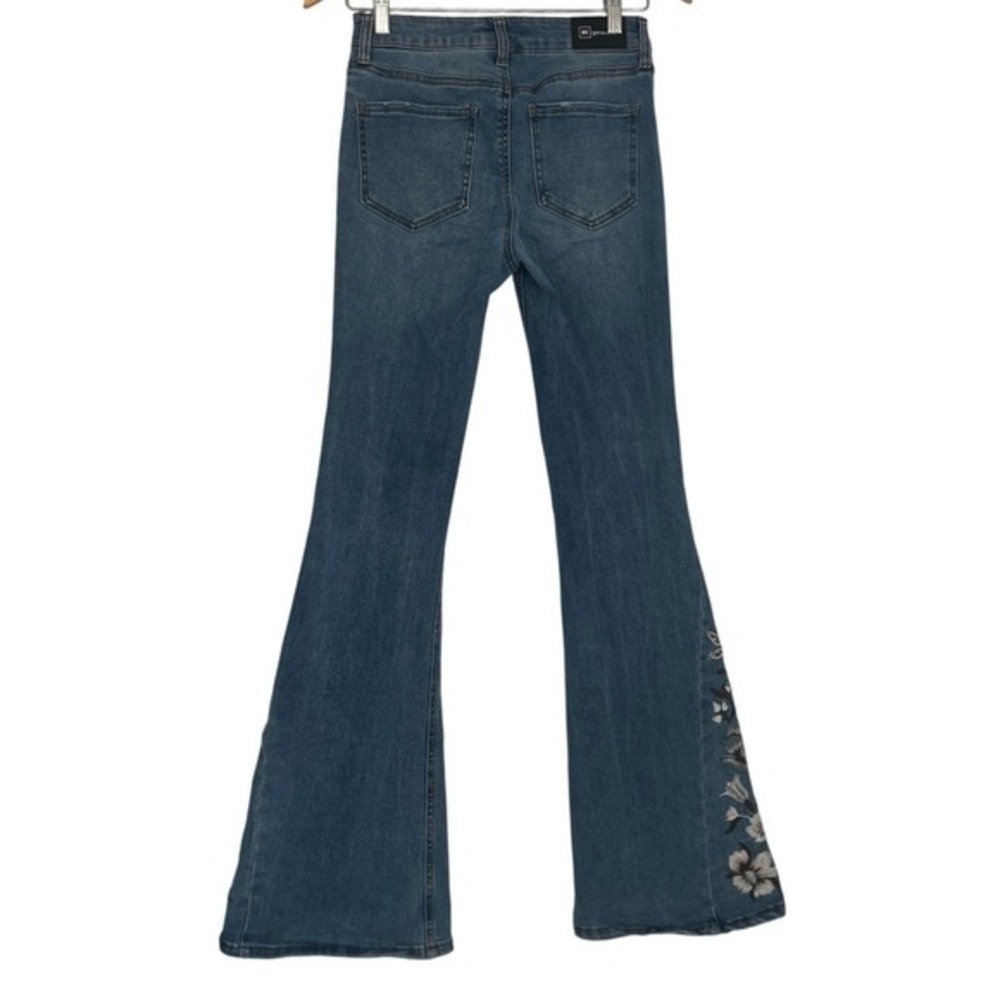 Celebrity Pink RE Generation Mid Rise‎ Flare Jeans Floral Embroidered 26x30 Boho - Picture 4 of 10
